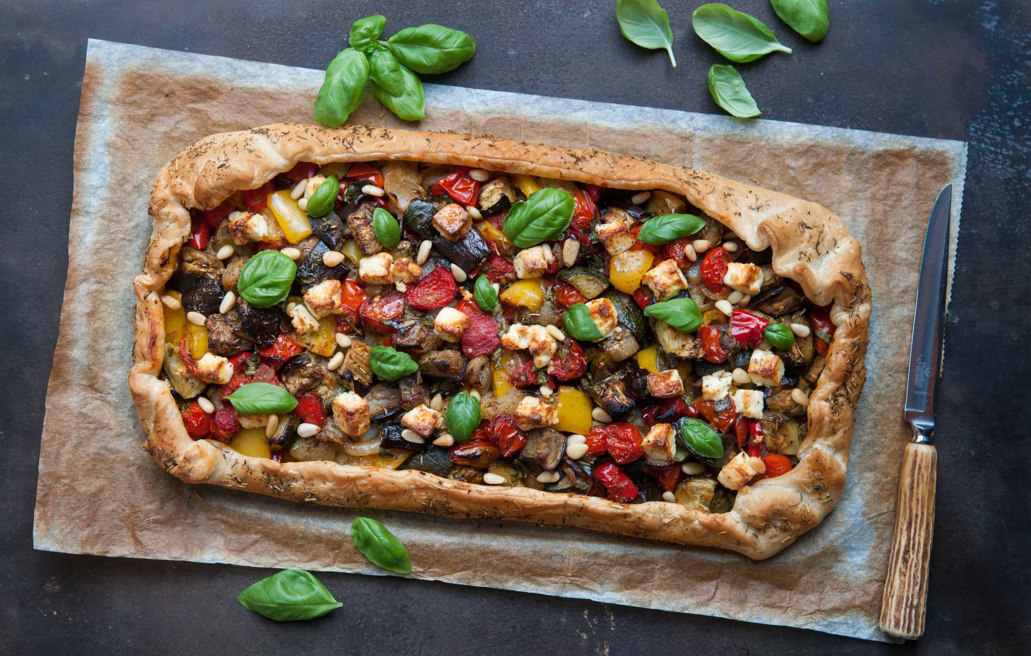 Galette geroosterde ratatouille