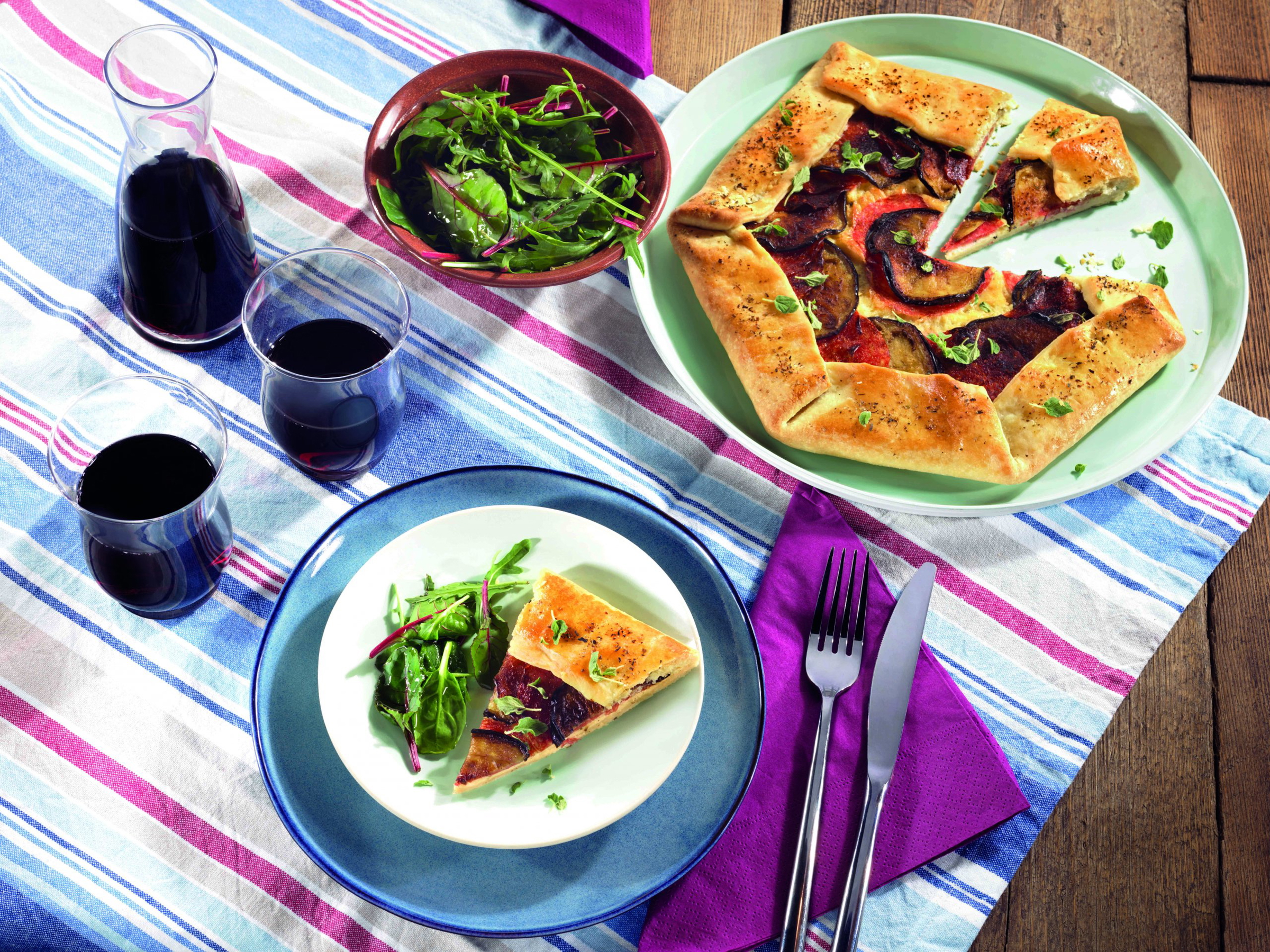 Galette met aubergine - Tante Fanny