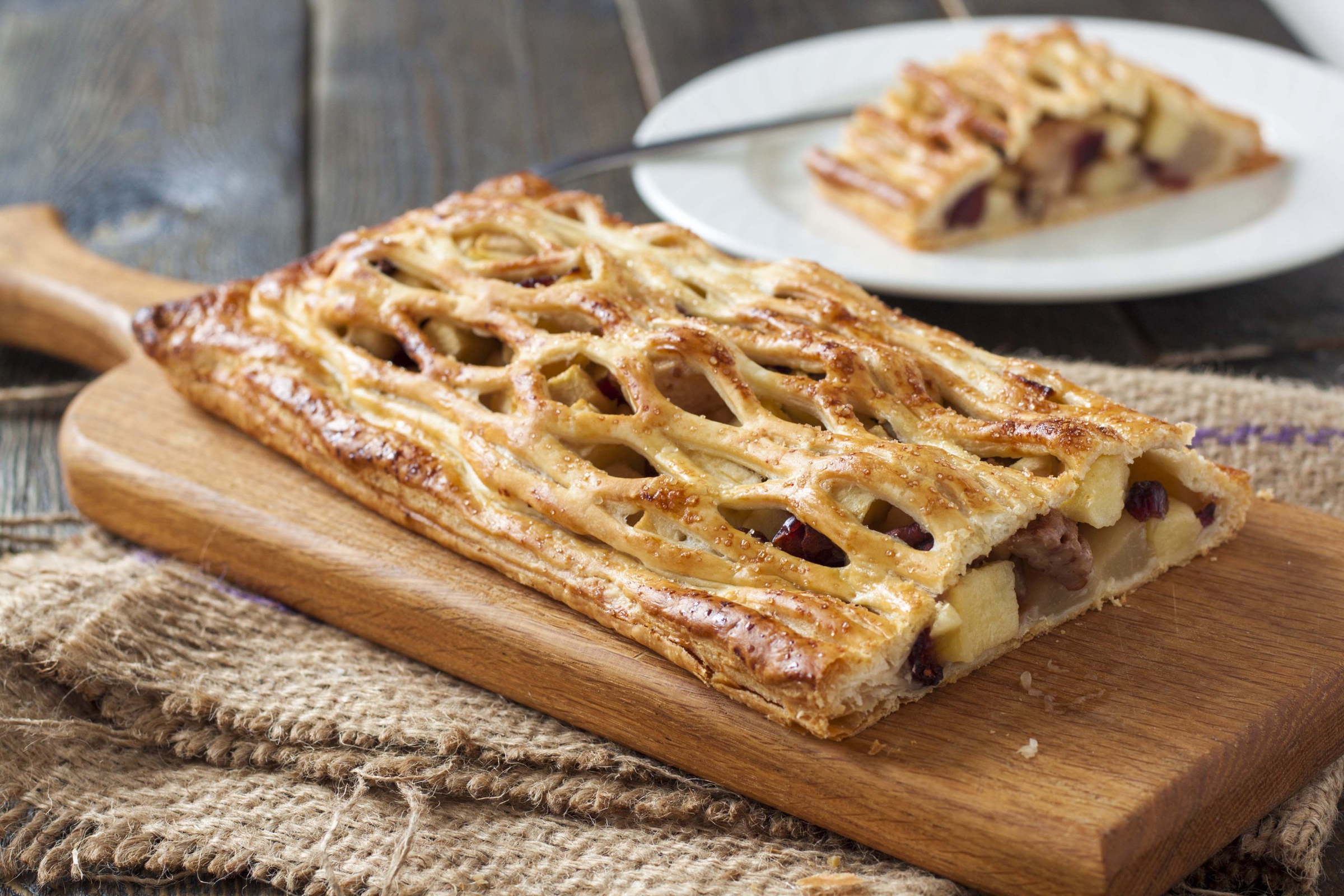Strudel met appels en peren