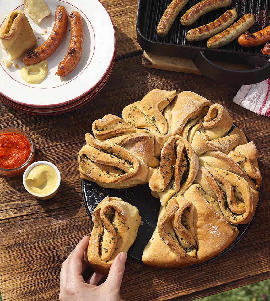 Knoflook breekbrood