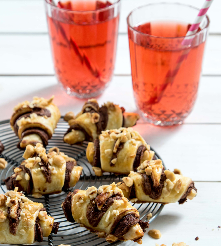 Opgerolde Nutella koekjes