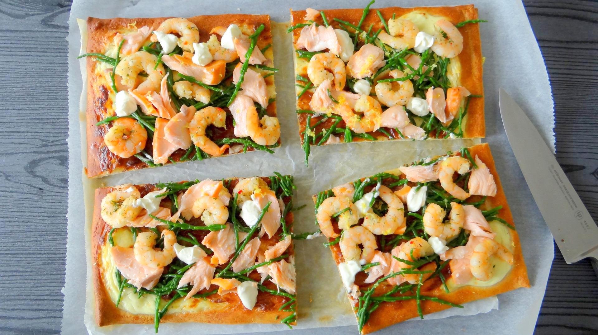 Pizza zalm