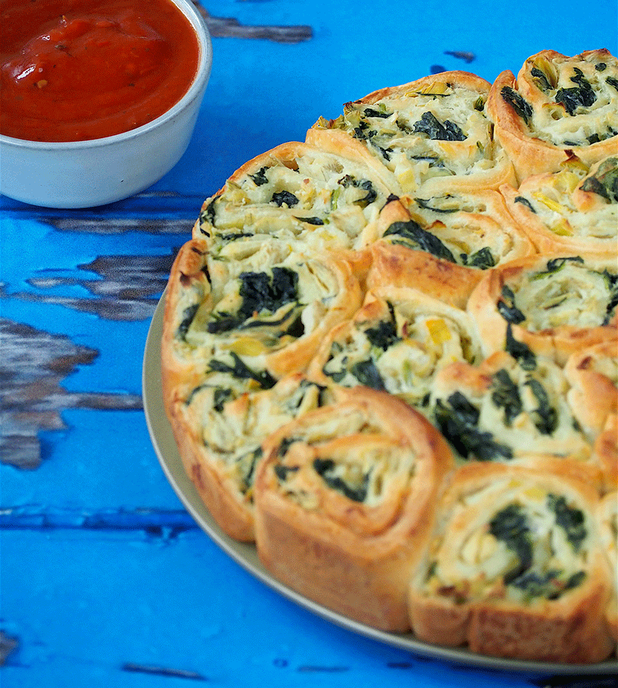 Recept: pizza met artisjok, spinazie en ricotta