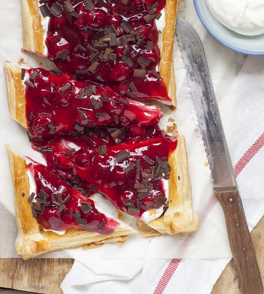 Recept: Kersen mascarpone strudel