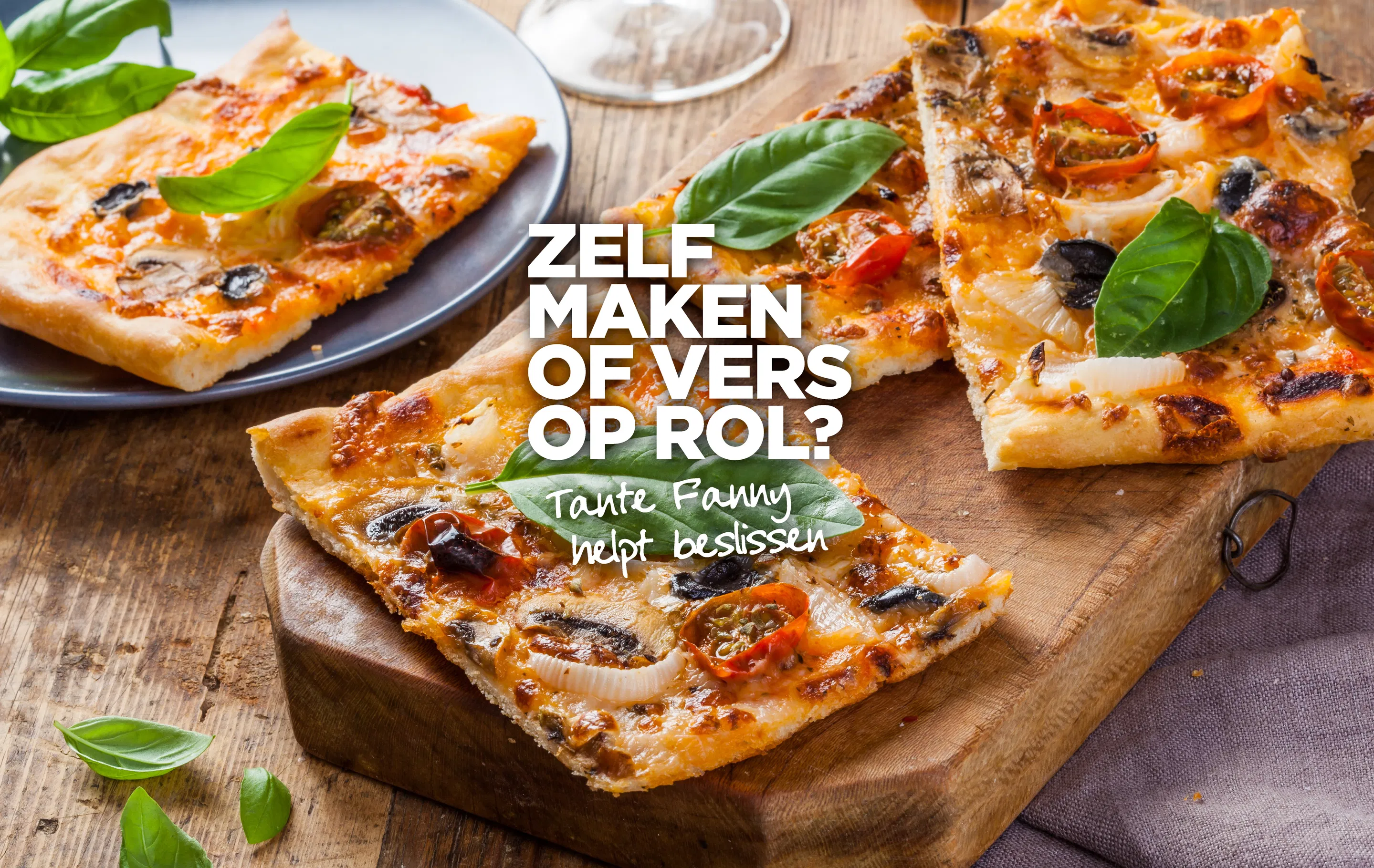Zelf pizza maken of vers op rol?
