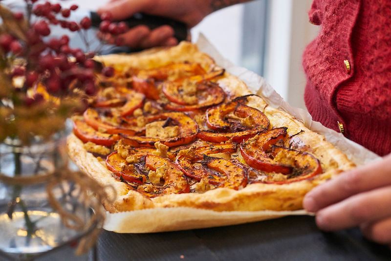 Recept: Vegan plaattaart met pompoen en tofu - Tante Fanny