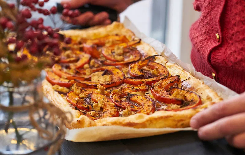 Recept: Vegan plaattaart met pompoen en tofu - Tante Fanny