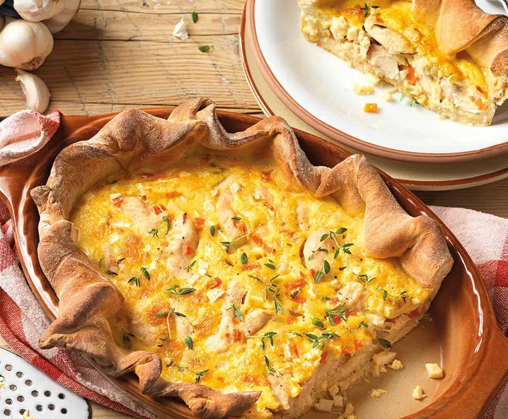 Recept: krokante bladerdeeg kipschotel - Tante Fanny