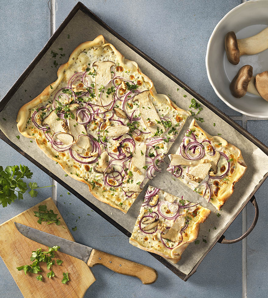 Recept: Flammkuchen met champignons en ui - Tante Fanny