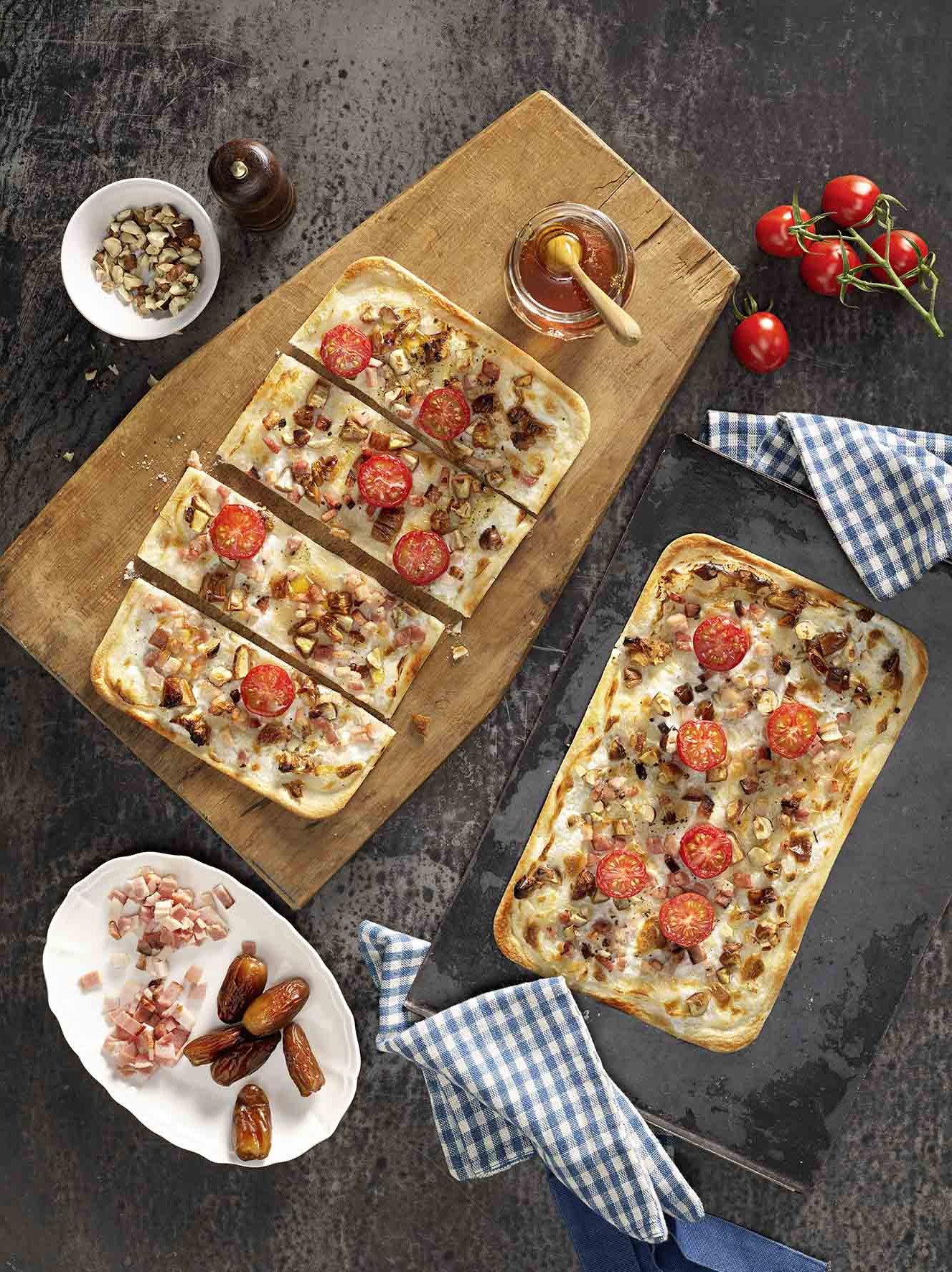 Recept: Flammkuchen met tomaat en dadels - Tante Fanny