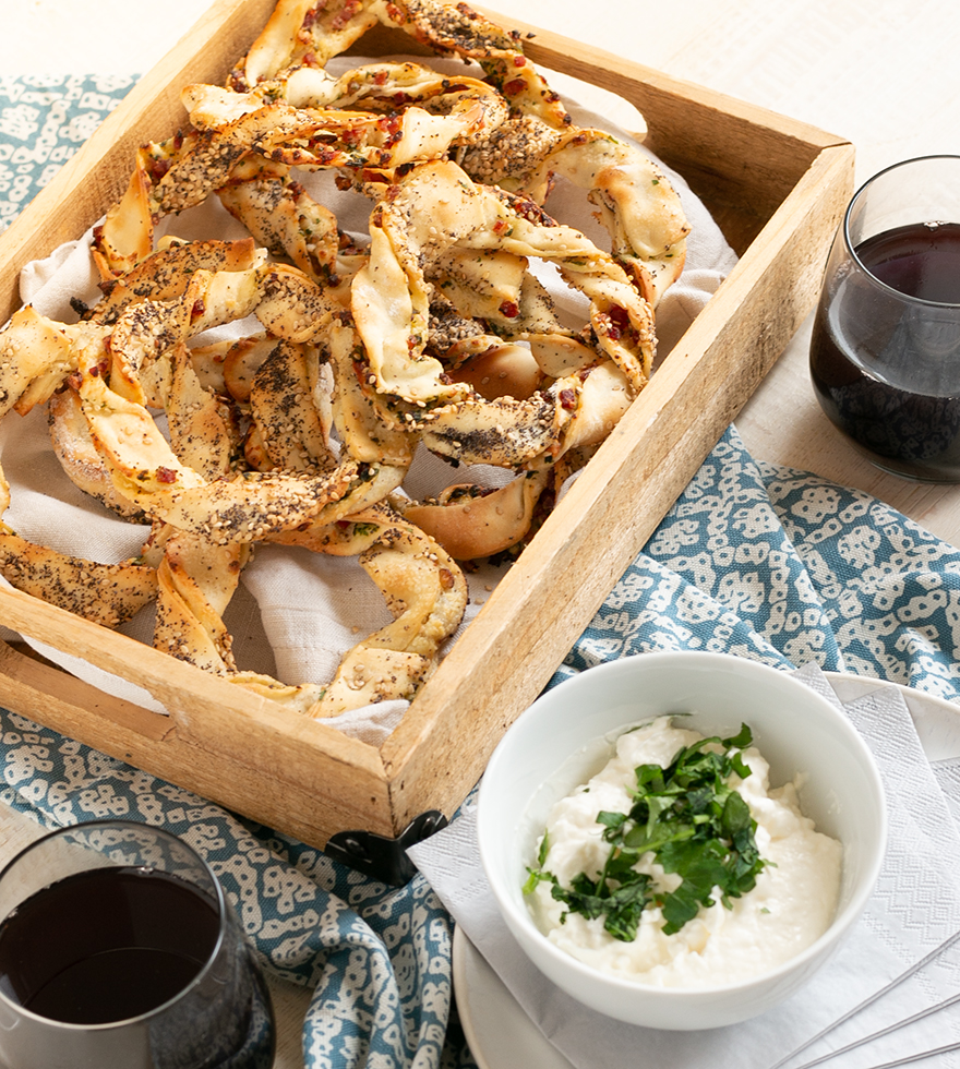 Recept: knapperige flammkuchenringen