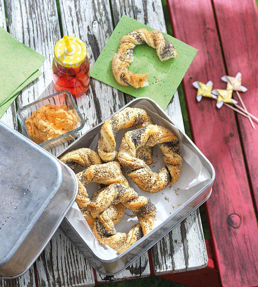 Recept: Pizzaringen met sesamzaad - Tante Fanny