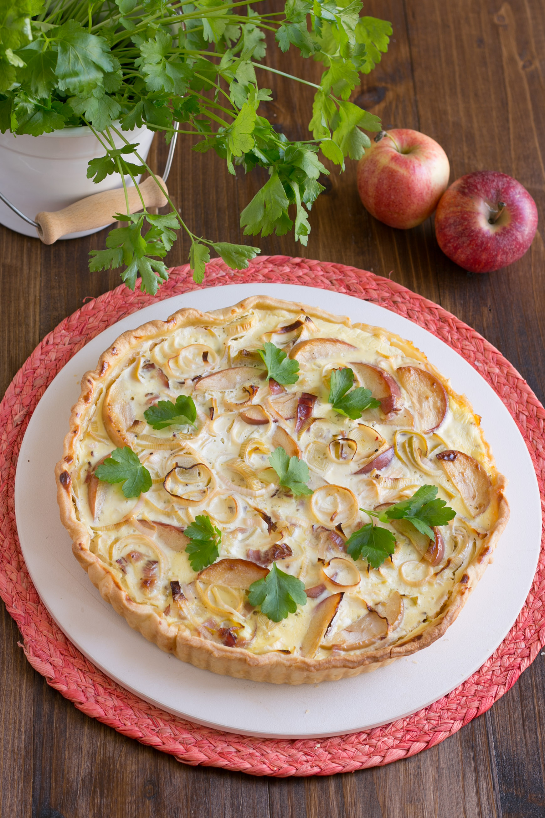 Quiche met appel en prei recept van Tante Fanny
