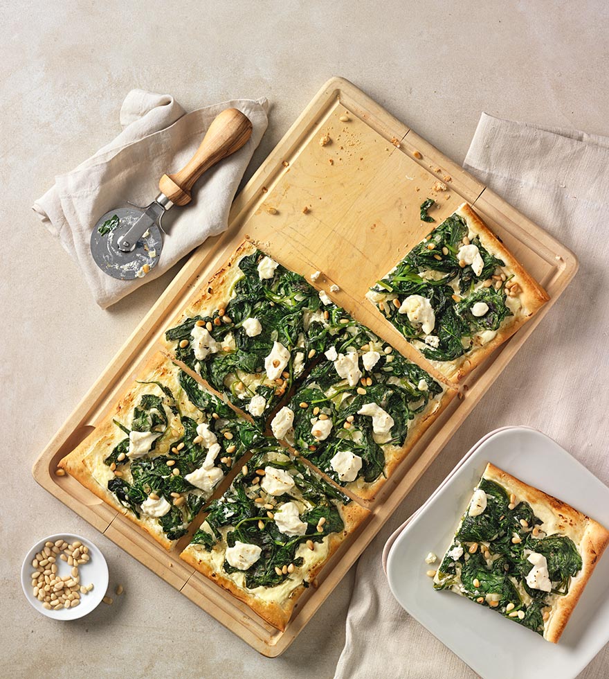 Recept: pizza Bianca met spinazie en ricotta