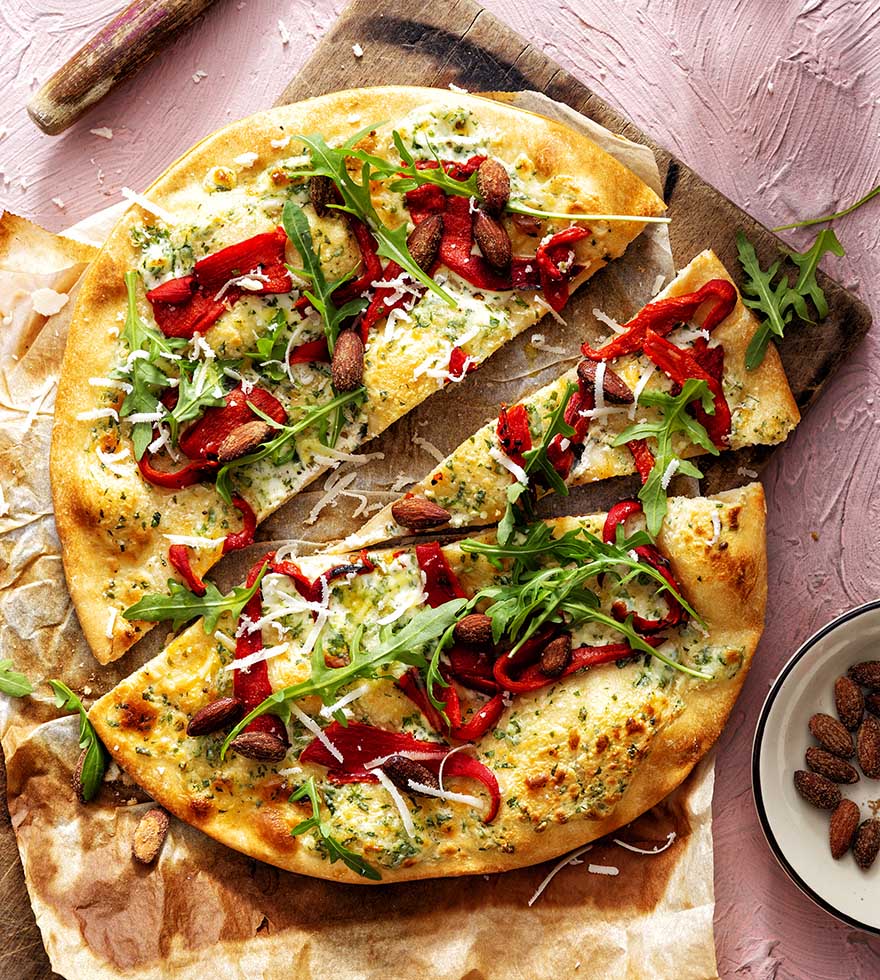 pizza met paprika - Tante Fanny pizza rustiek
