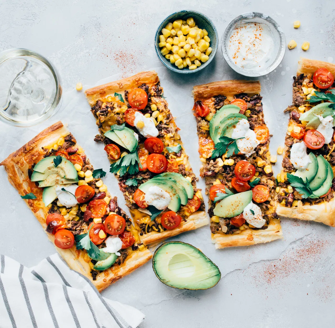 Mexicaanse Plaattaart met ingrediënten