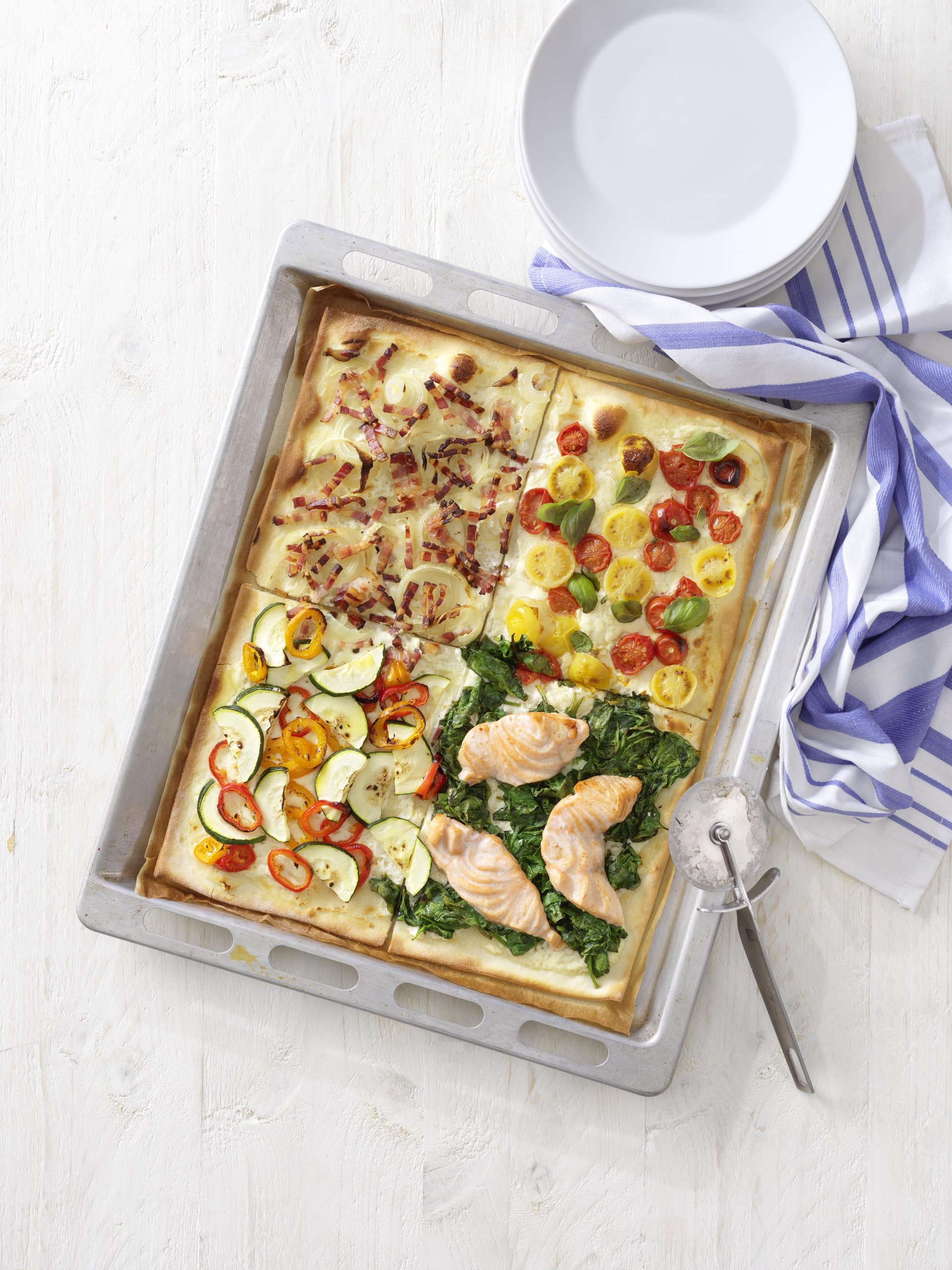 Recept: flammkuchen met 4 soorten toppings