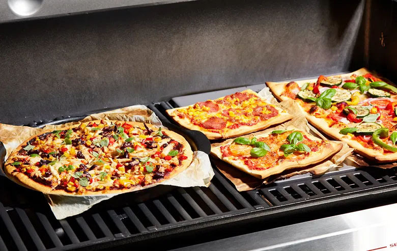 Pizza's op de BBQ