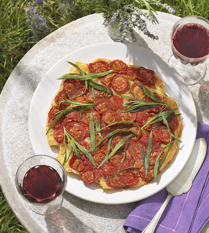 Recept - Franse Tomaten Tarte Tatin - vers bladerdeeg - Tante Fanny