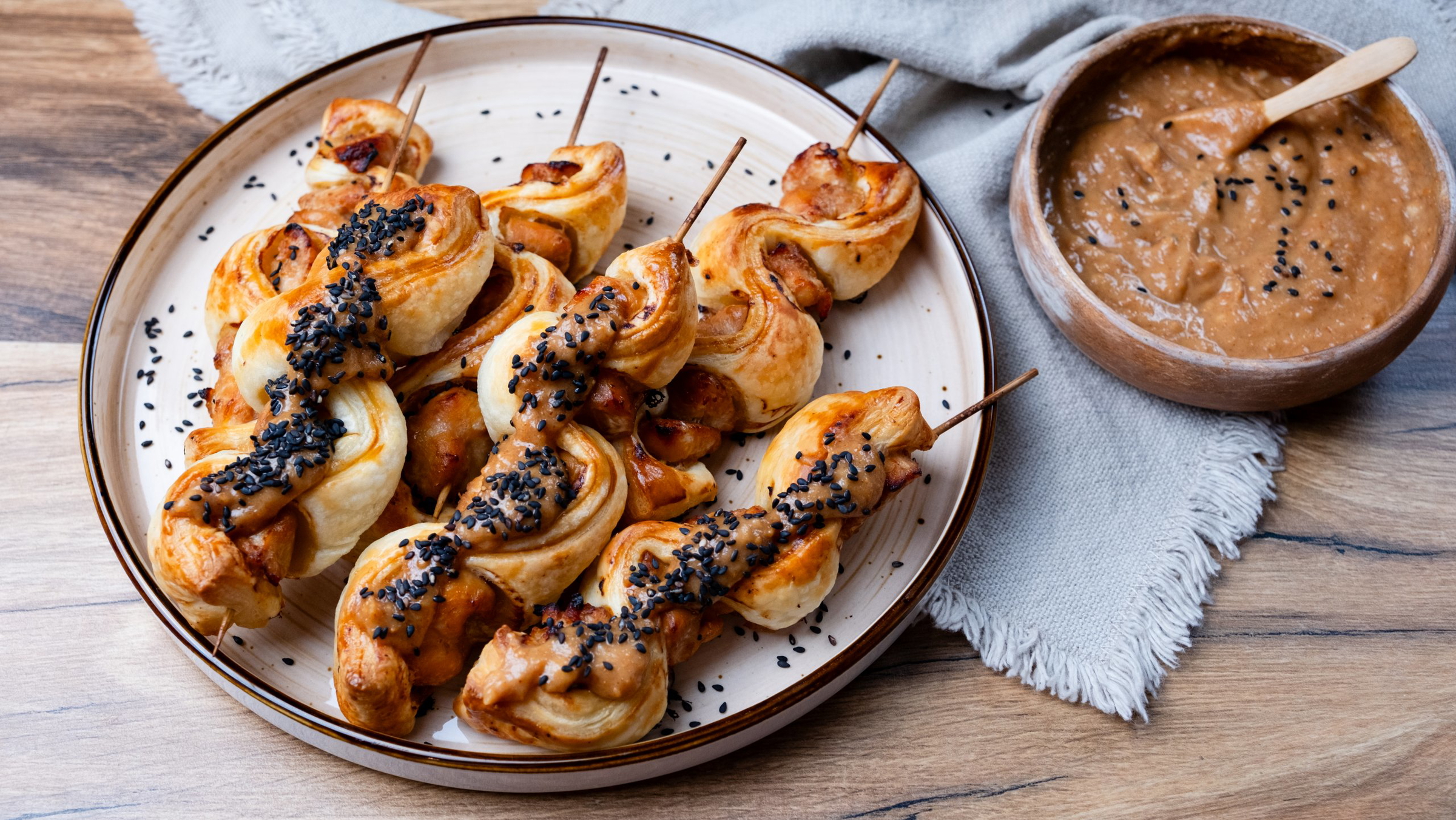 kipspiesjes met sate maken