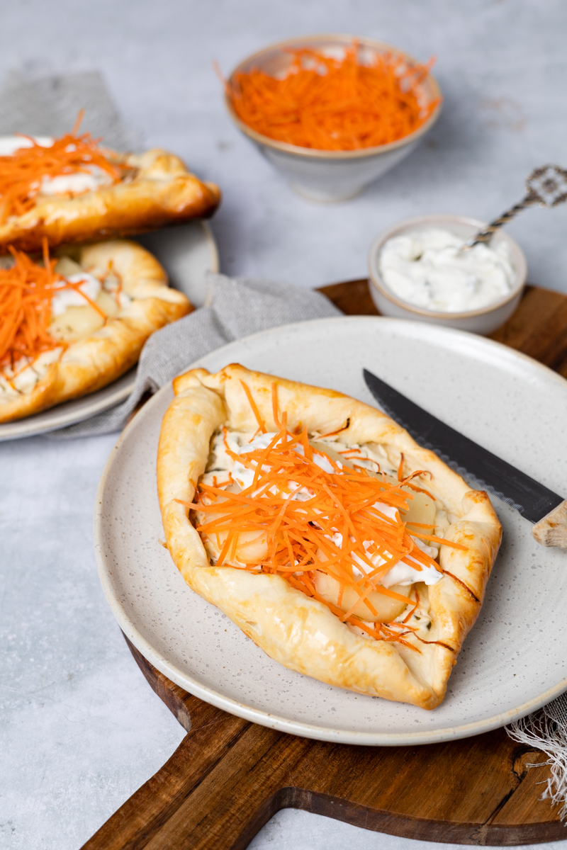 pizzaschuitjes haloumi en wortel