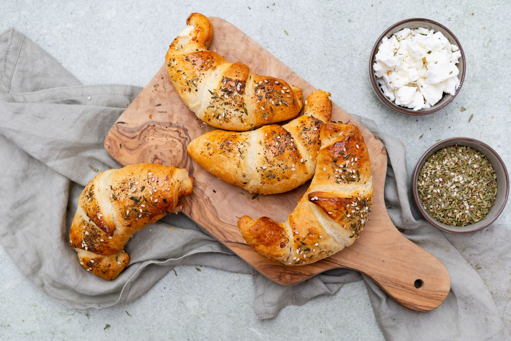 Feta croissants met za’atar