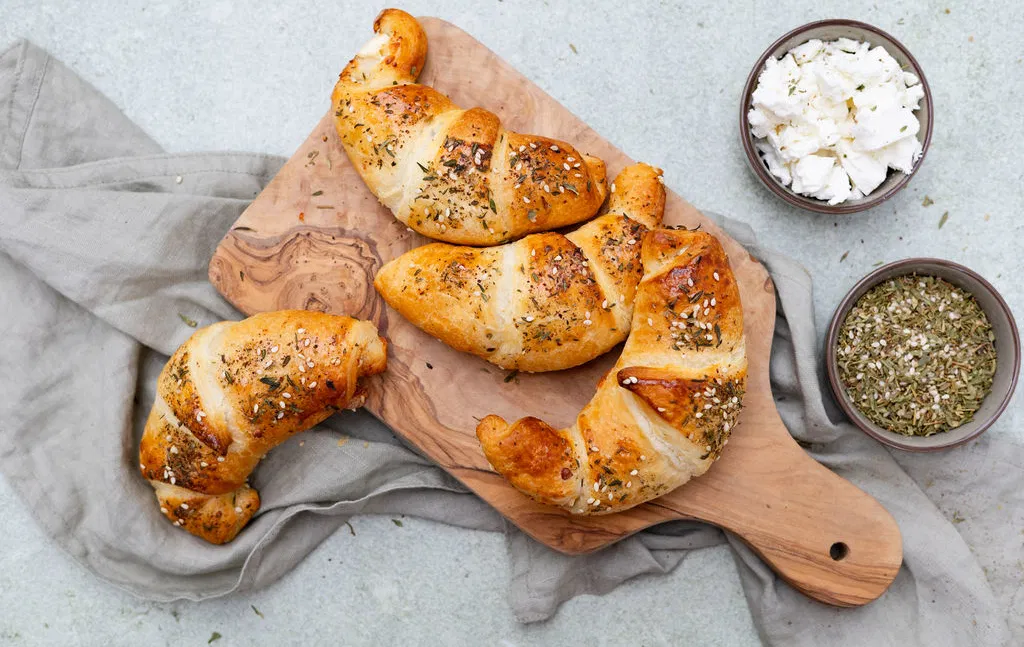 Feta croissants met za’atar