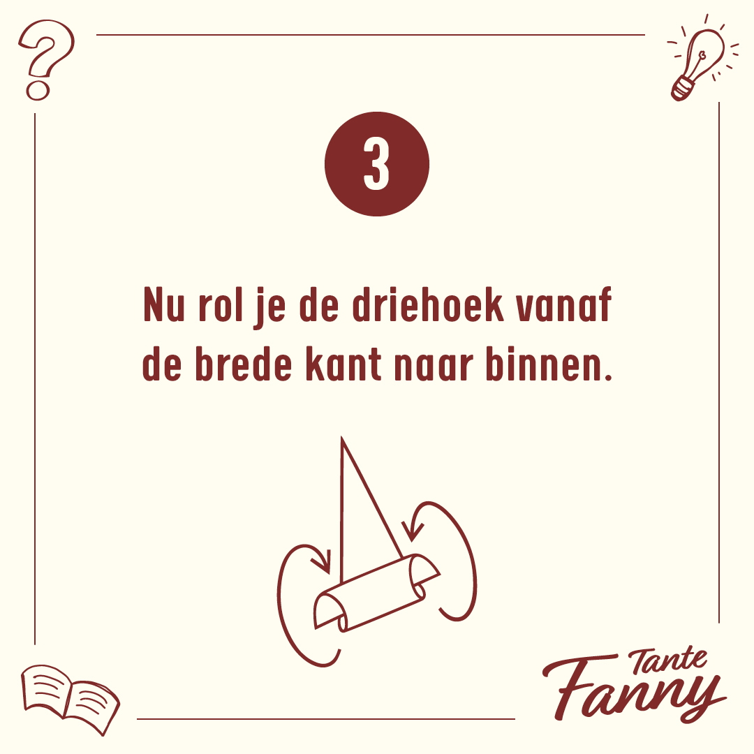 Stap 3 croissant rollen