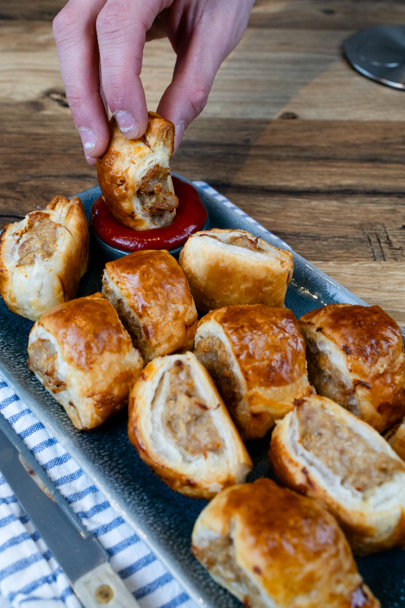 mini kipsaucijzenbroodjes