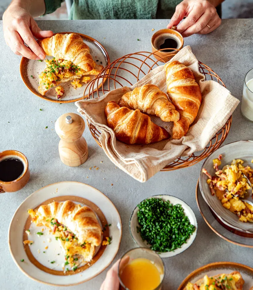croissant met eiersalade