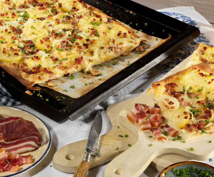 Kartoffel-Speck-Flammkuchen