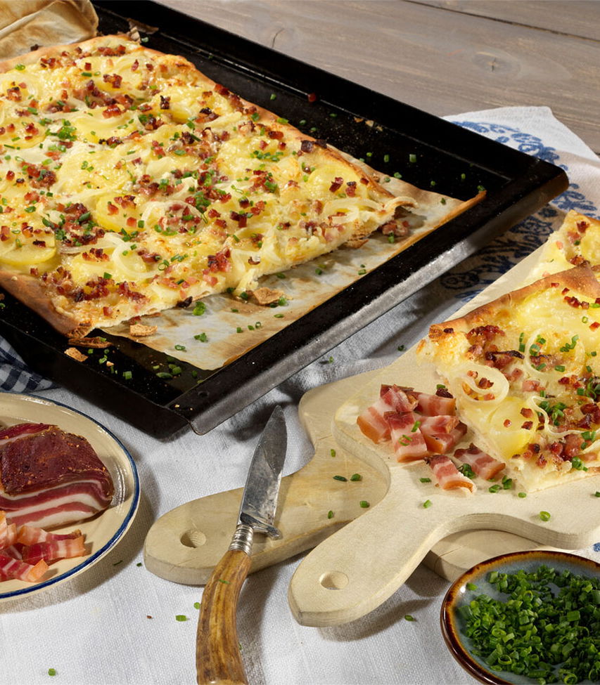 Kartoffel-Speck-Flammkuchen