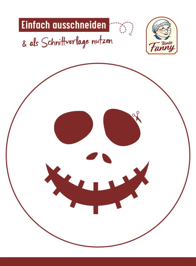 Tante Fanny Vorlage für Halloween Tarte