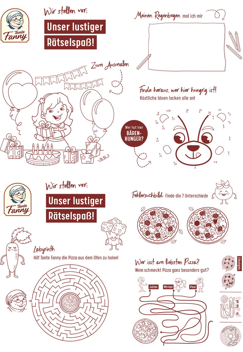 Coverbild für das Rezeptheft Rätselspaß für Kinder