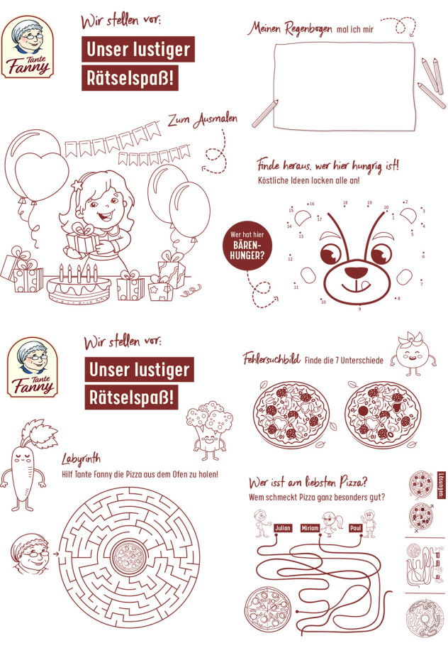 Tante Fanny Rätselspass für Kinder