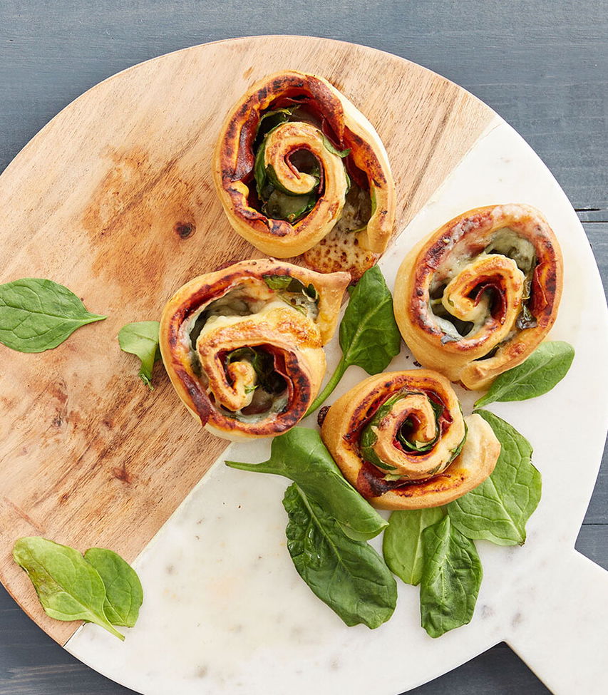 Saftige Salami-Pizzaschnecken