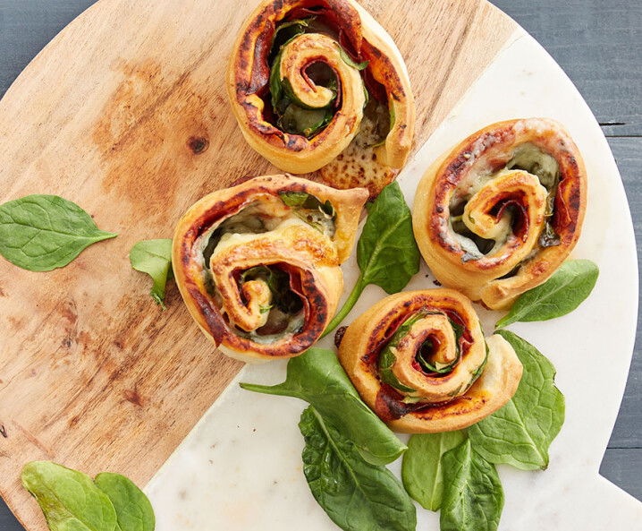 Saftige Salami-Pizzaschnecken