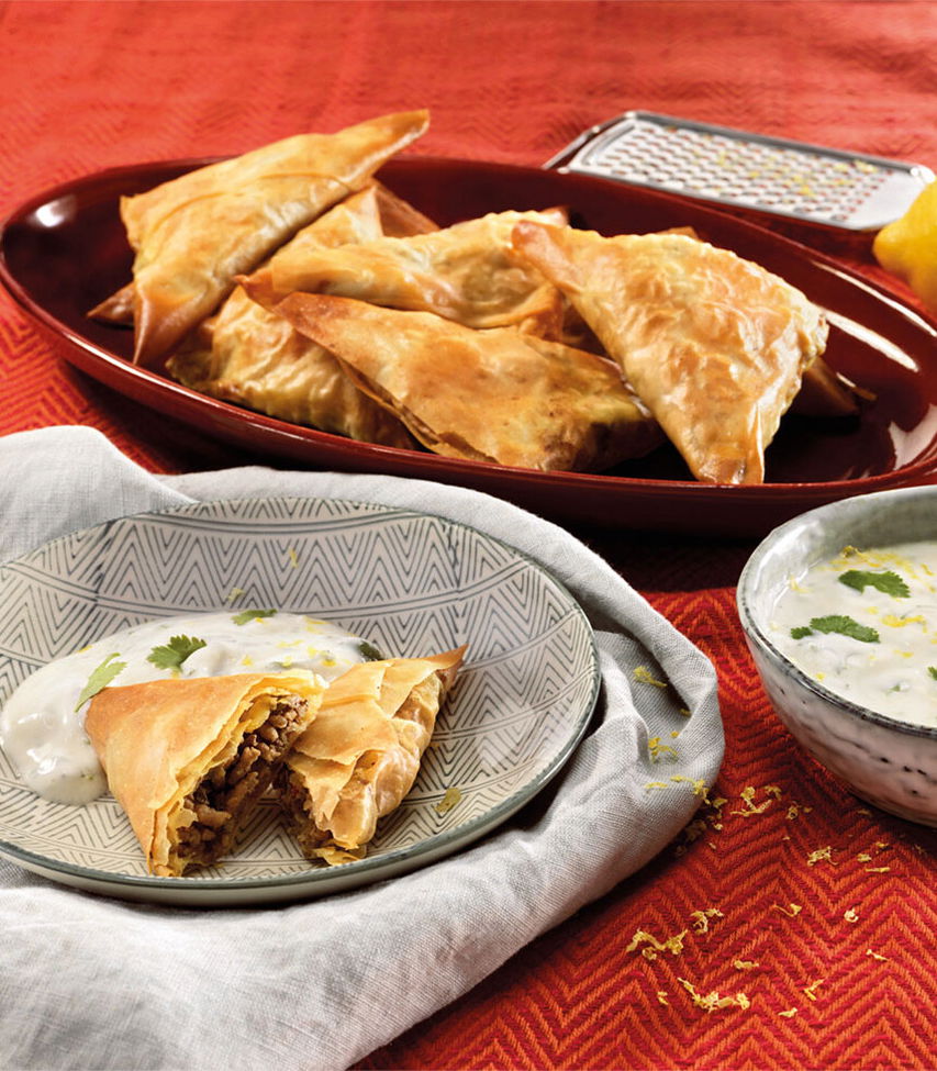 Samosas Indische Teigdreiecke