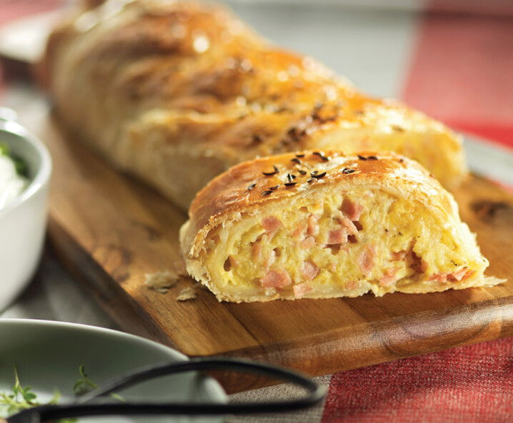 Schinken-Kartoffel-Strudel