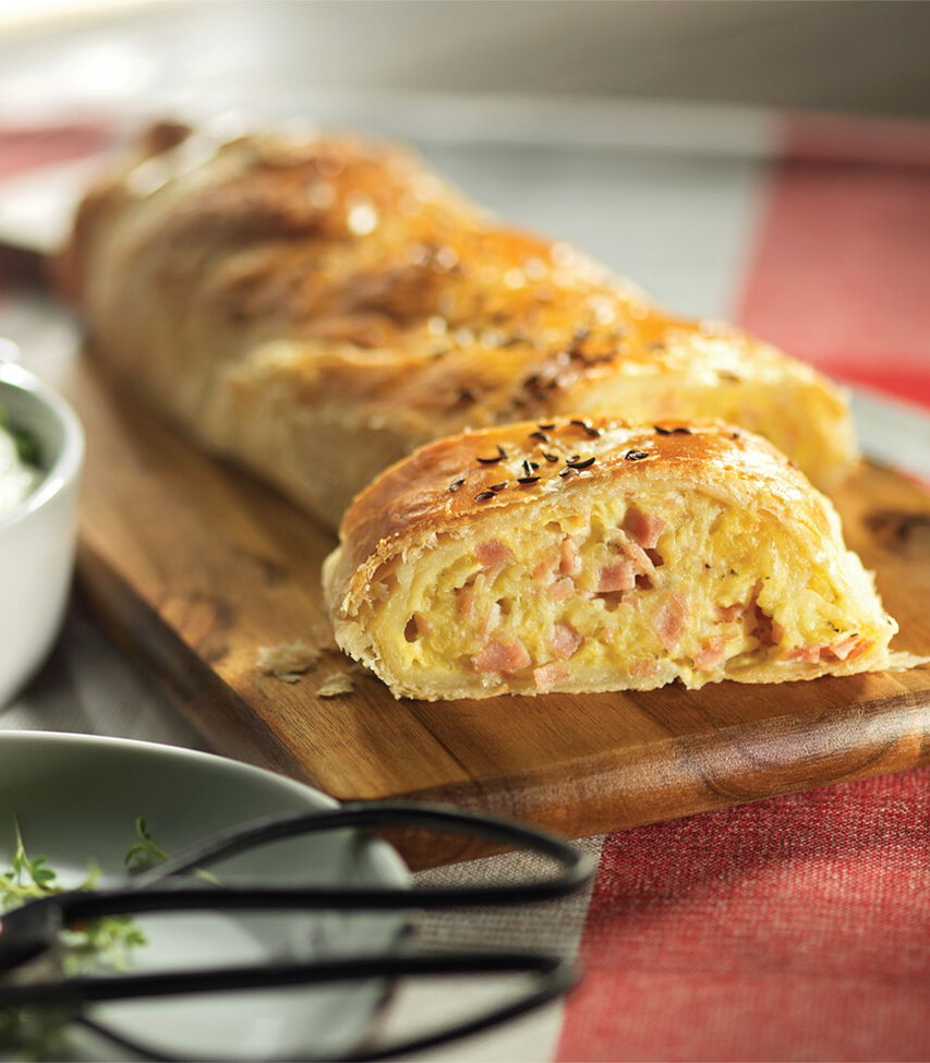Schinken-Kartoffel-Strudel