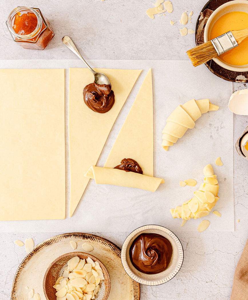 Frischer Butter-Croissant- & Plunderteig von Tante Fanny