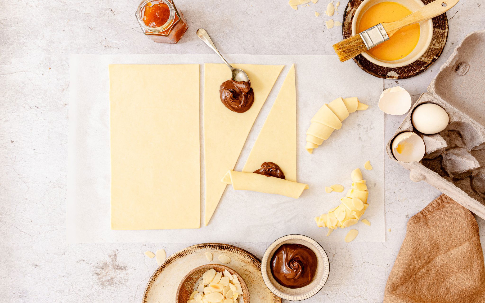 Frischer Butter-Croissant- & Plunderteig von Tante Fanny