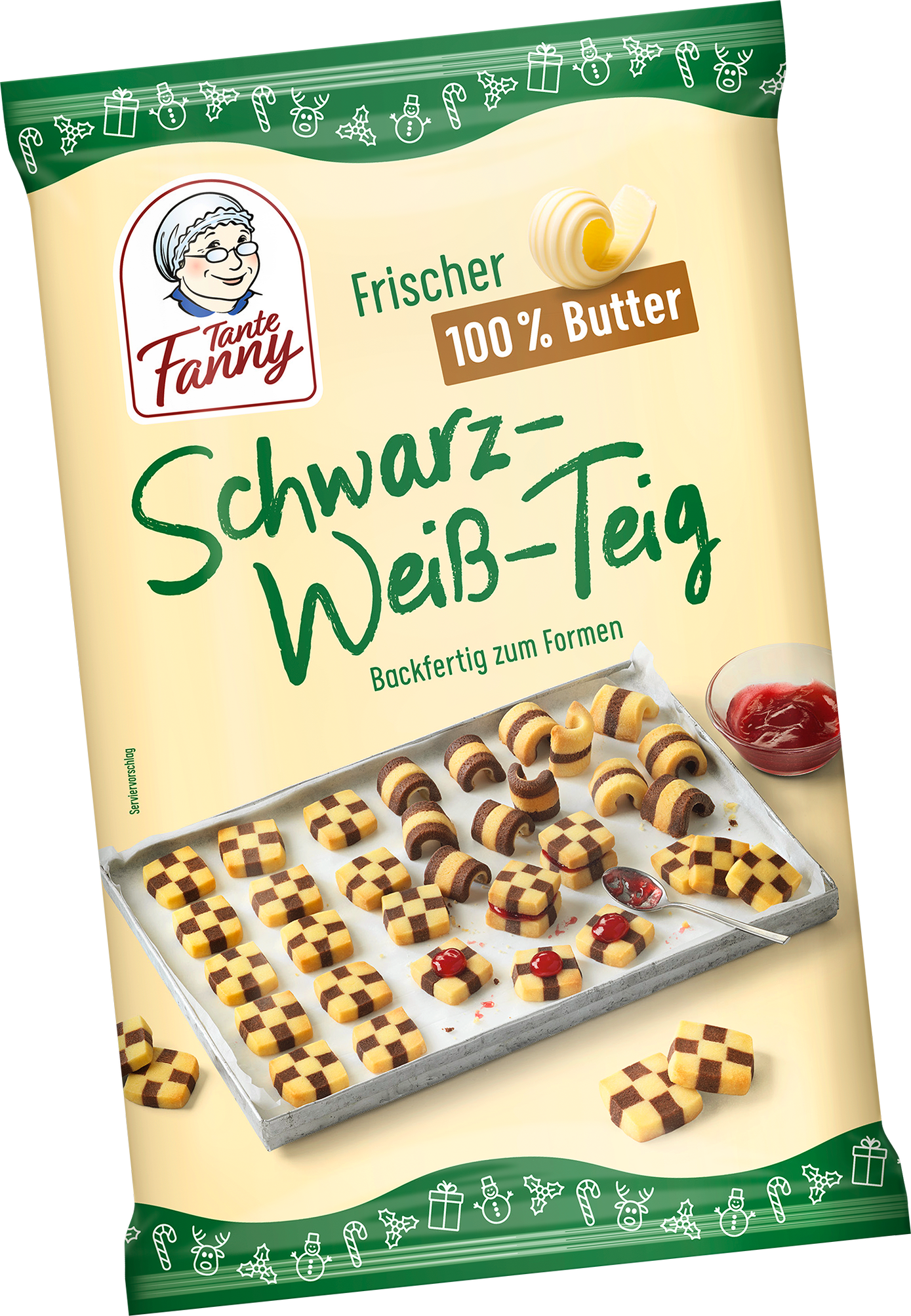 Tante Fanny Frischer Butter-Schwarz-Weiss-Teig 350 g