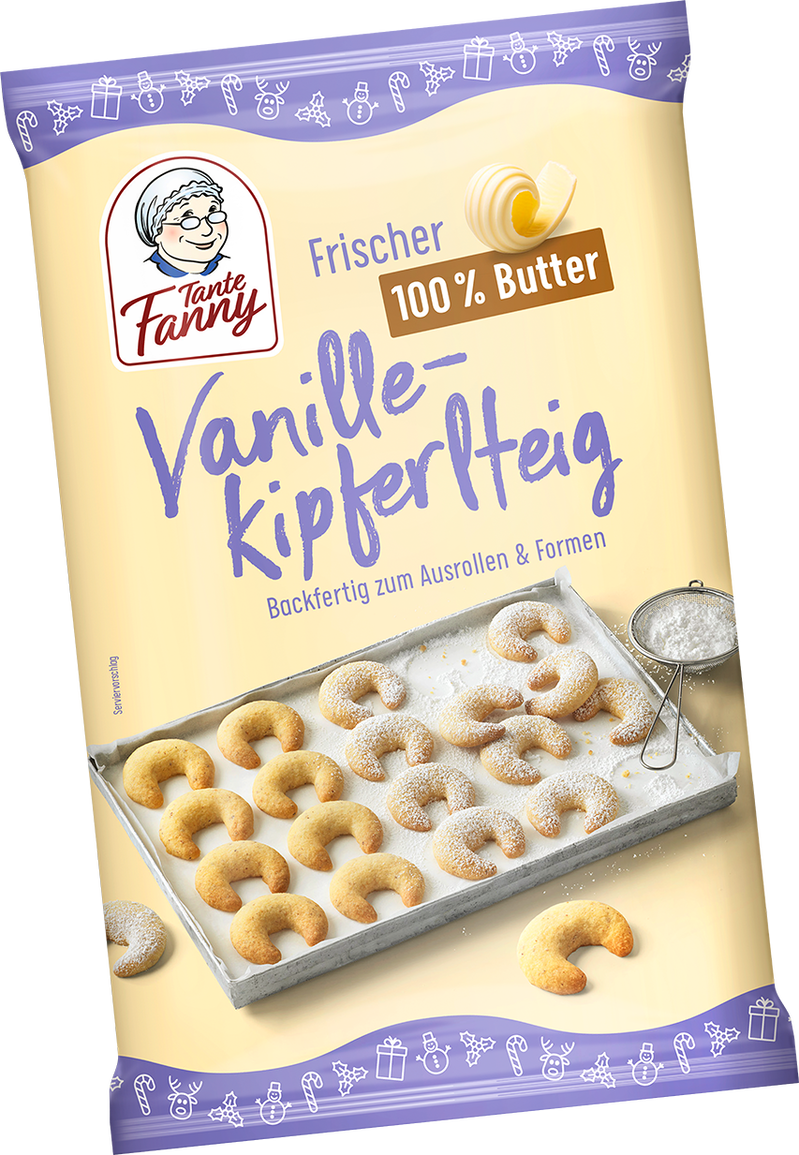 Tante Fanny Frischer Butter-Vanillekipferlteig