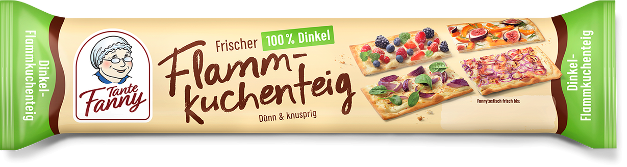 Tante Fanny Frischer Dinkel-Flammkuchenteig