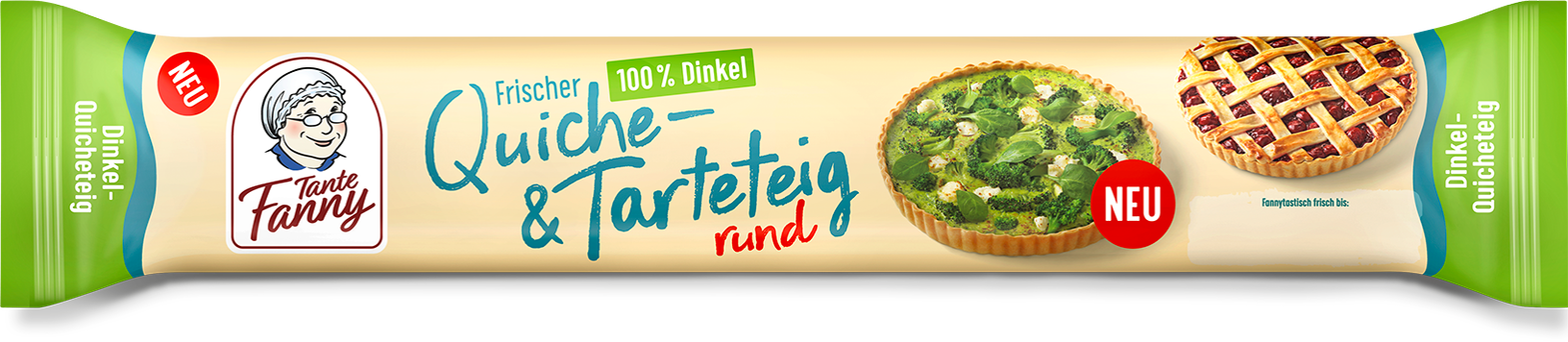 Tante Fanny Dinkel-Quiche- & Tarteteig