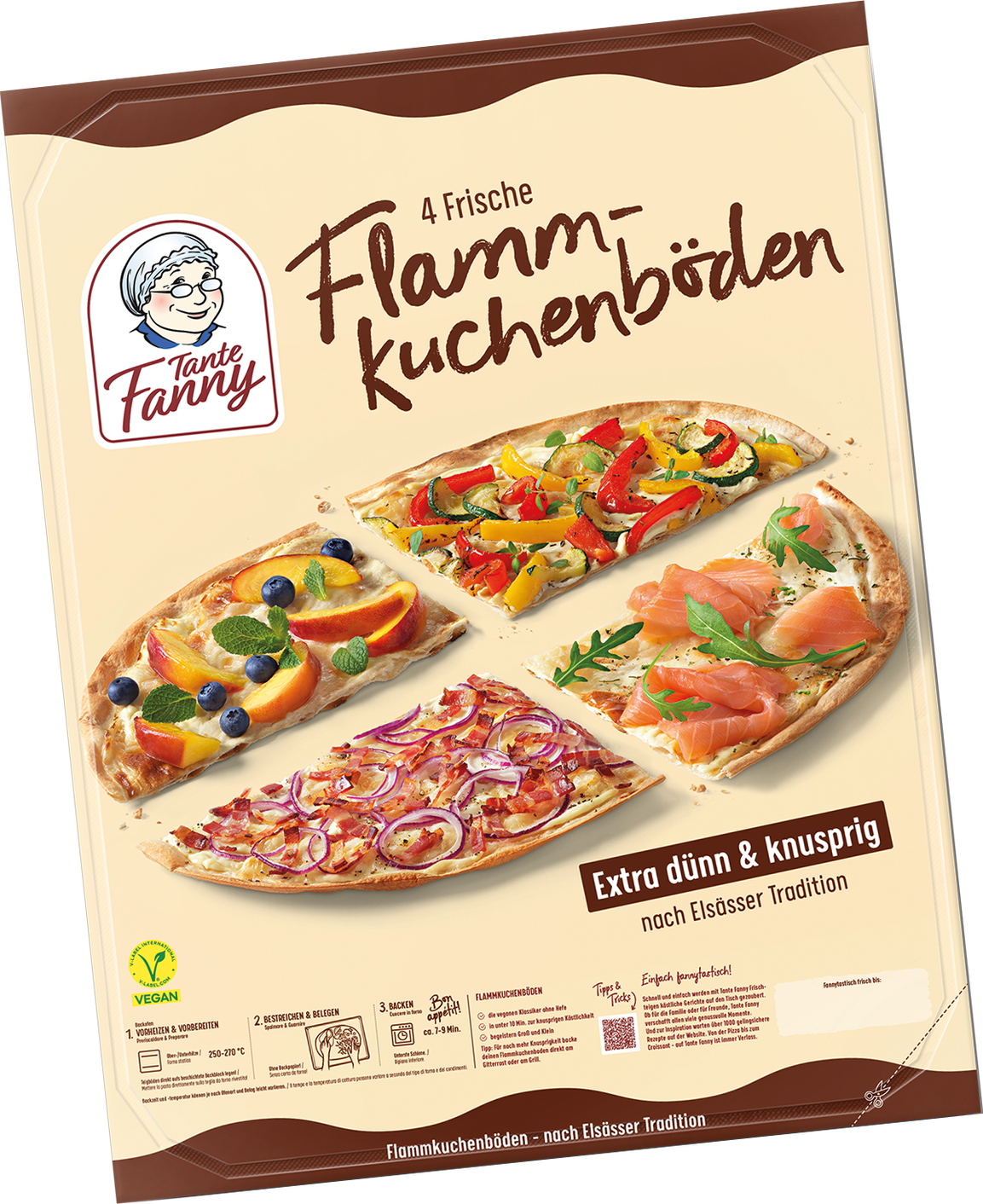 Tante Fanny Frische Flammkuchenböden oval