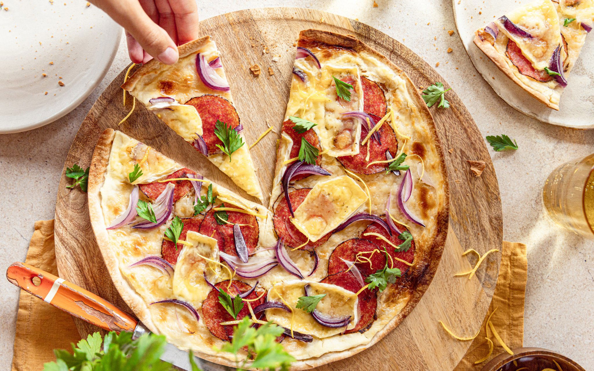 Frische Flammkuchenböden rund 2er Packung