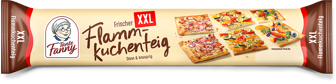 Tante Fanny Frischer Flammkuchenteig XXL