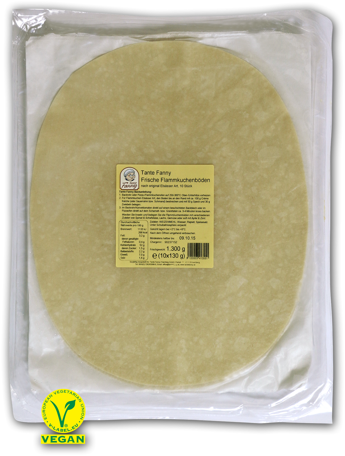 Tante Fanny Frische Flammkuchenböden Gastro